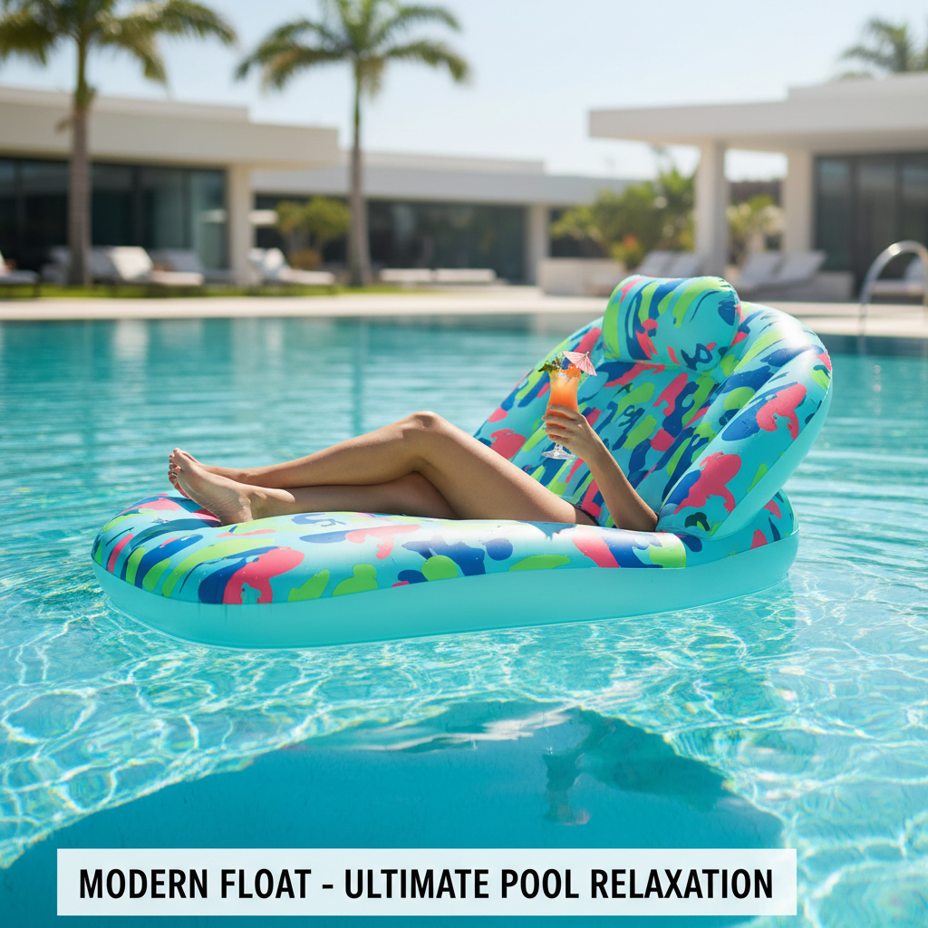 Fauteuil flottant gonflable – Détente absolue à la piscine ou à la mer